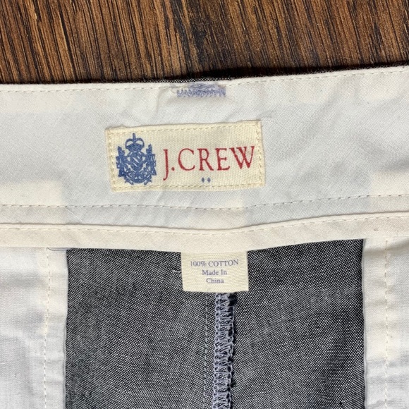 J.Crew Gray Flat Front Golf Casual Cotton Shorts - Picture 6 of 7